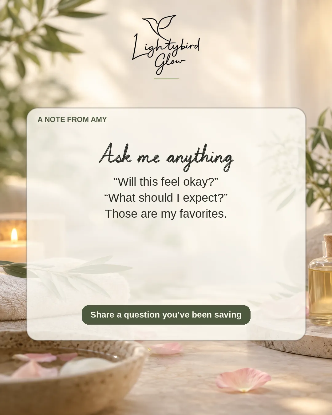 Ask me anything: LightyBird Glow connect post