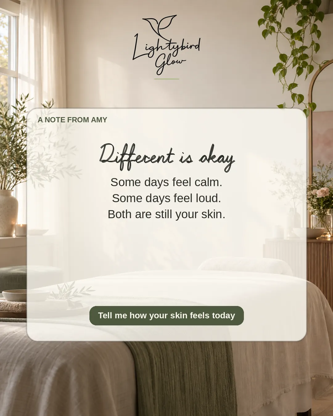 Different is okay: LightyBird Glow connect post