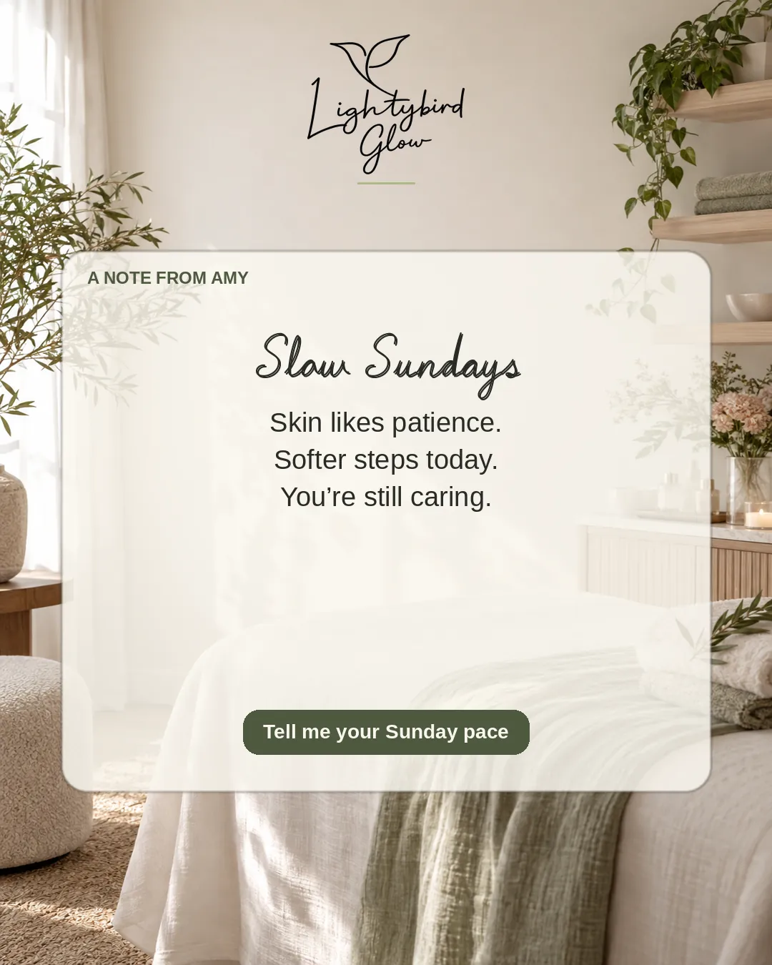 Slow Sundays: LightyBird Glow connect post